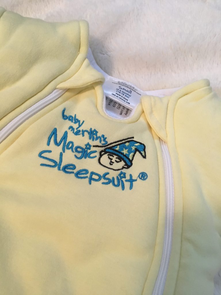 Yellow sleep sack for babies.