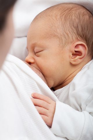 Breastfeeding baby.