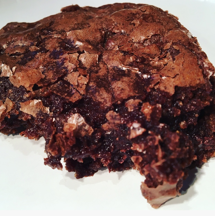 Lactation brownie on plate.