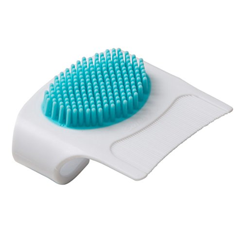 Cradle cap brush for newborn care.