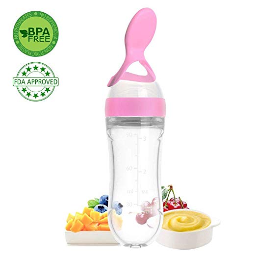 Silicone squeeze bottle spoon.