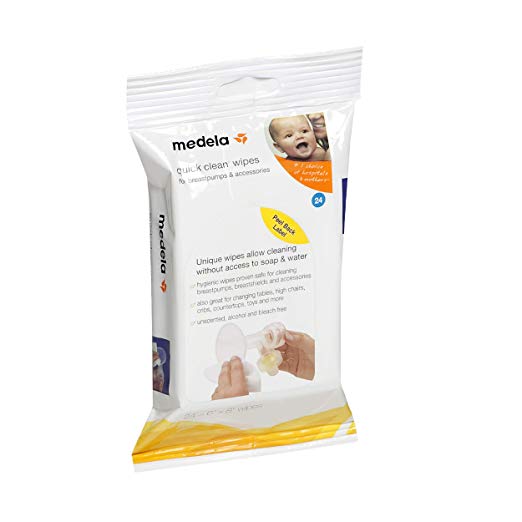 Medela on the go breast pump wipes.